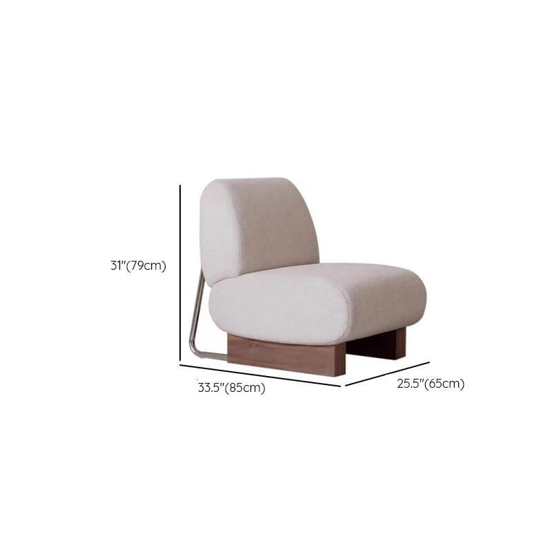 durable white side chair in living room