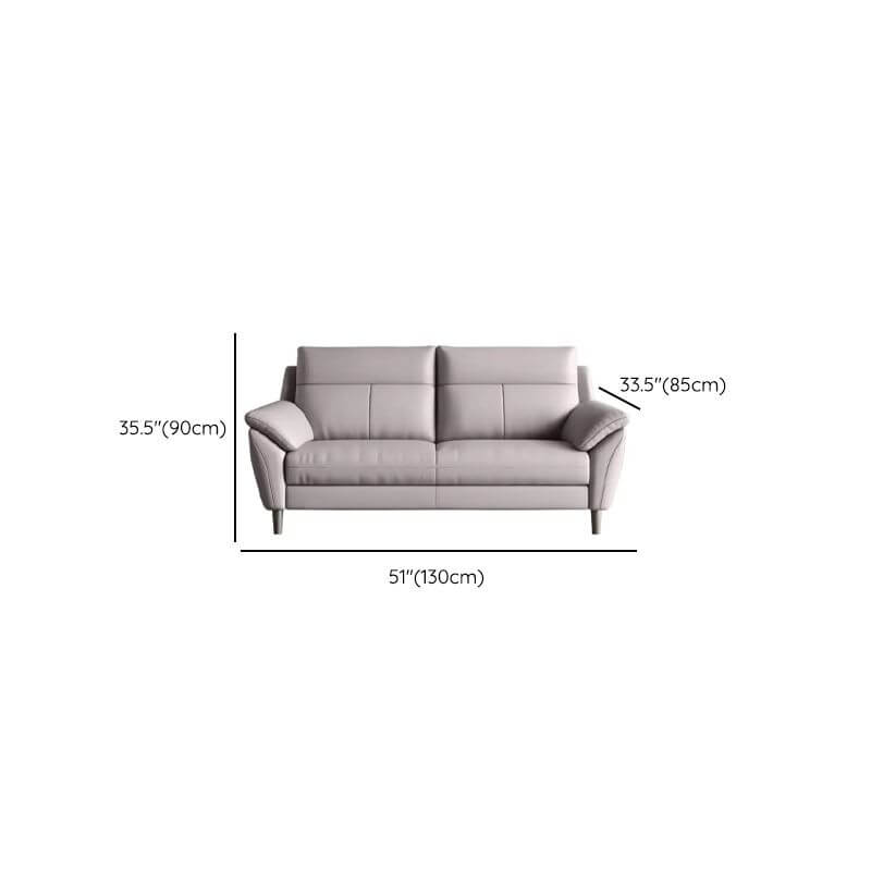 Sofa with durable grey upholstery