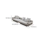 Plush white sectional sofa