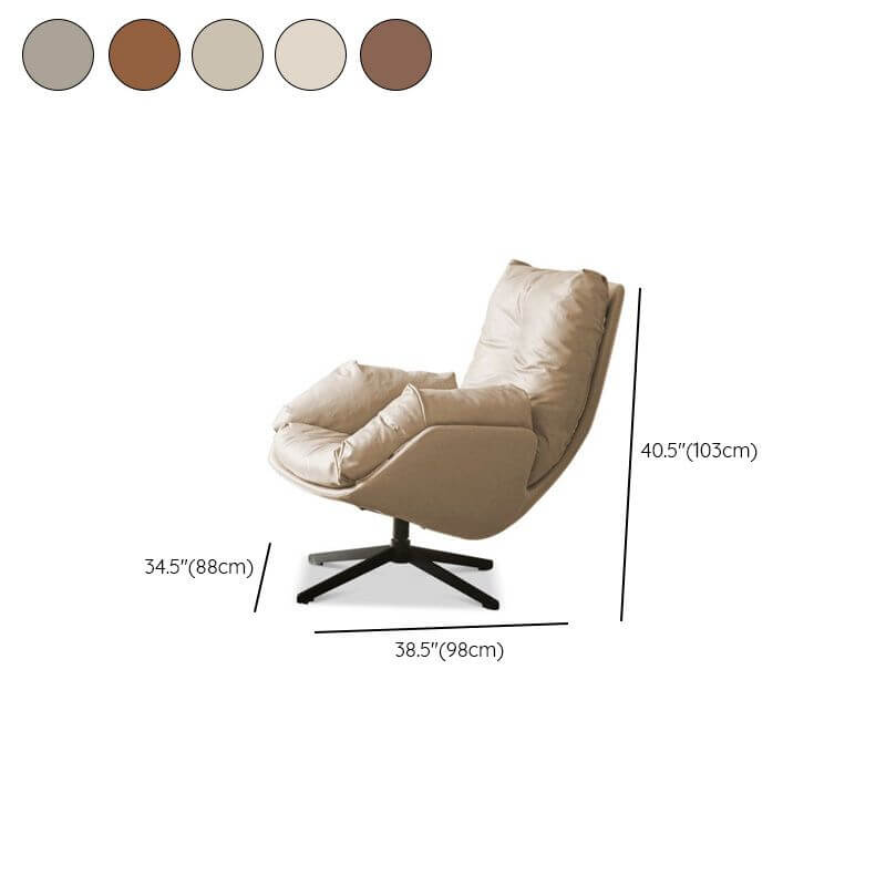 Solid Color Auburn Arm Chair in Living Room Setting