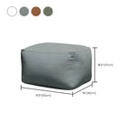 Solid Color Bean Bag Chair in White