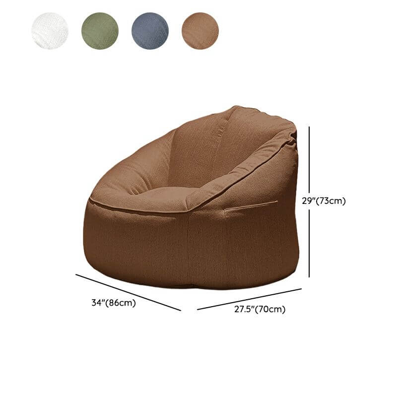 Stylish Cotton Blend Bean Bag in Contemporary Space