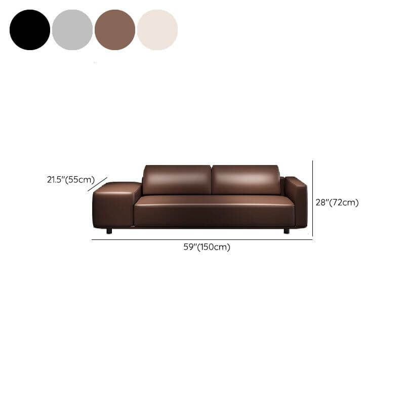 luxurious nappa material cushioned seat