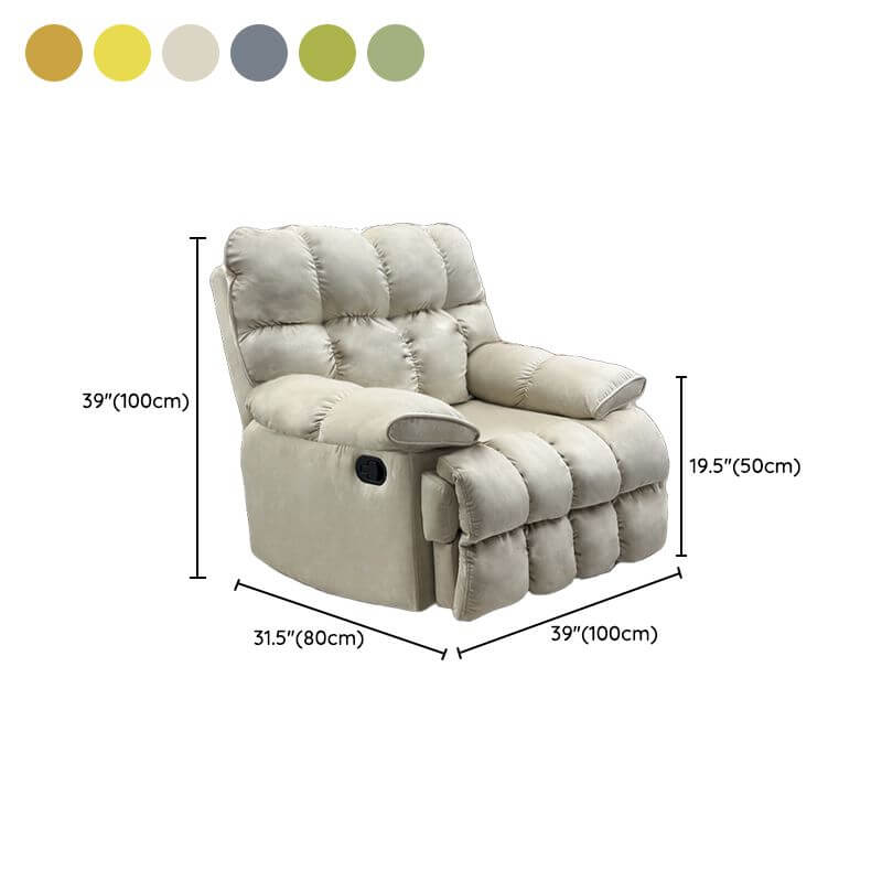 Elegant Luxurious Recliner with Non-Rocking Base