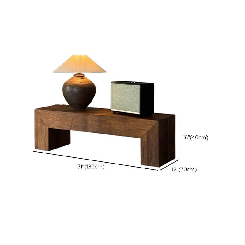 Scandinavian style entryway bench