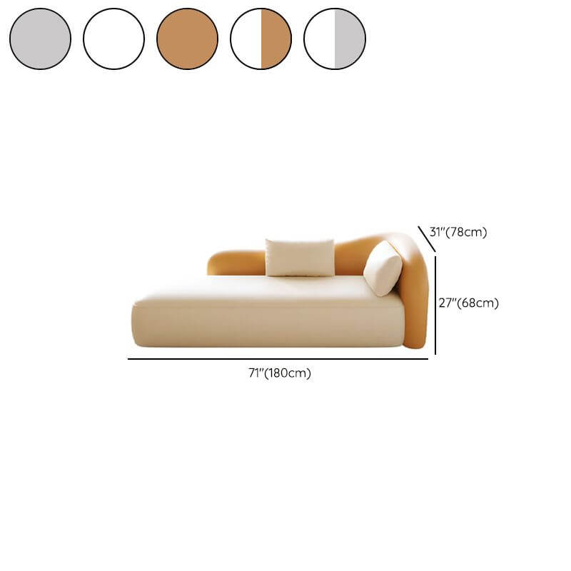 Elegant Chaise Lounge with Two Pillows