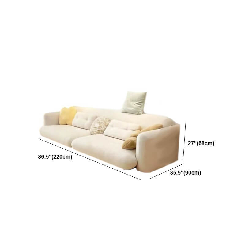 2-seater cream sofa