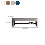 Entryway Bench with Solid Color Upholstery