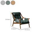 Solid wood frame arm chair in living room