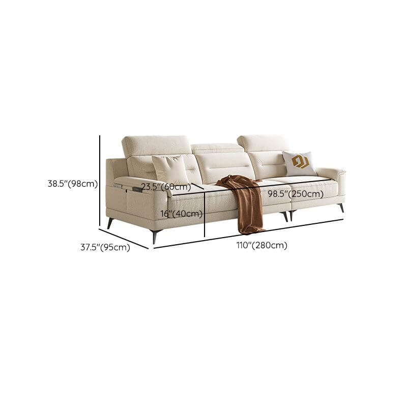 Stain resistant sofa perfect for family gatherings