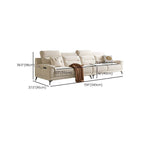 Stylish contemporary loveseat with decorative pillows