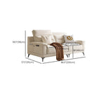 Elegant off-white sofa in modern drawing room