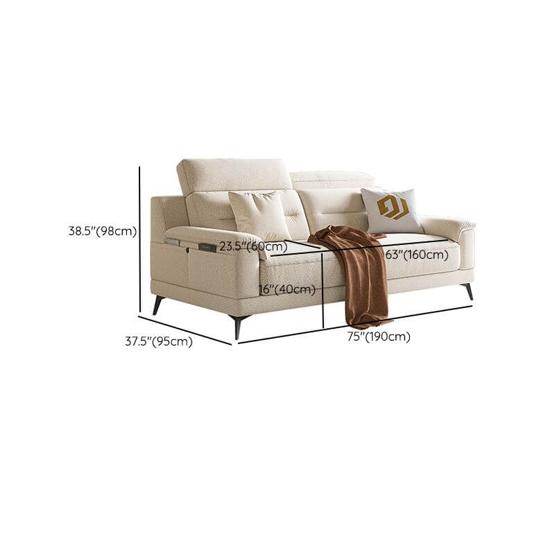 Wide pillow back sofa for ultimate relaxation