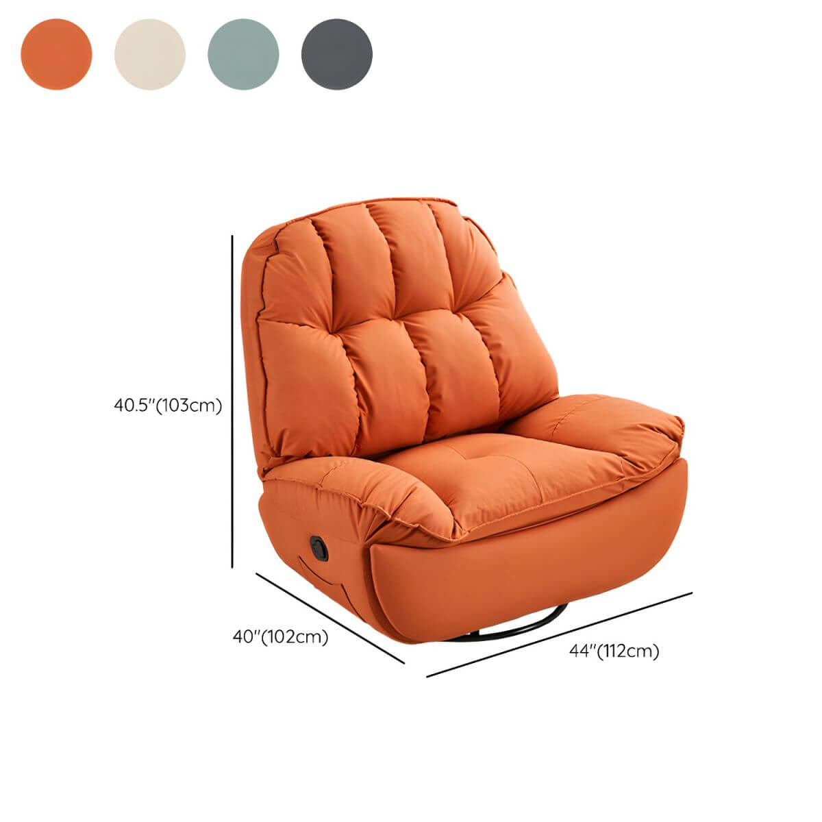 Swivel base of the Modern Rocker Recliner