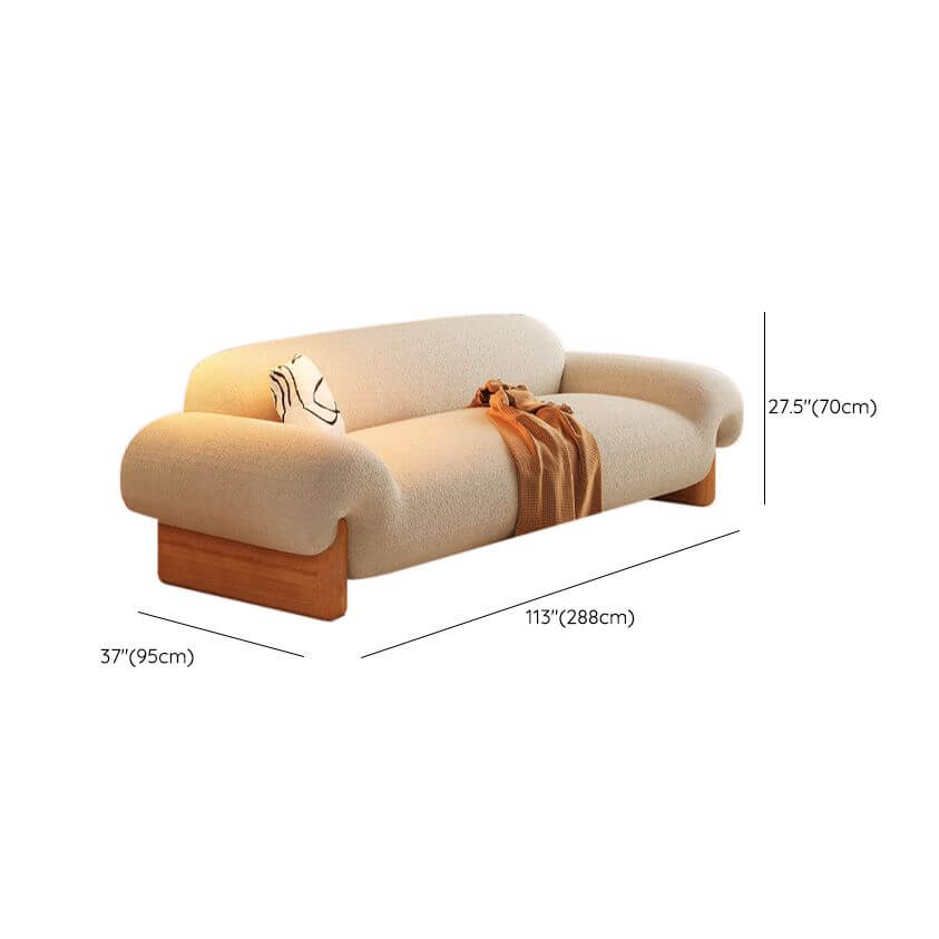 Comfortable ivory sofa