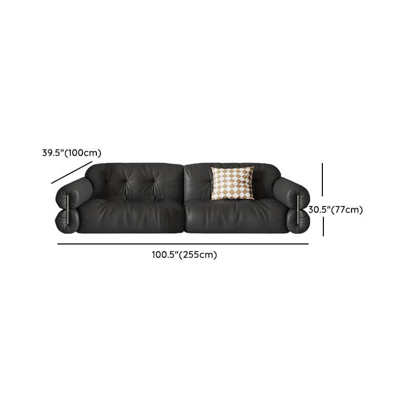 Midnight Black Sofa in modern decor