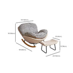 Modern black and white upholstered chair