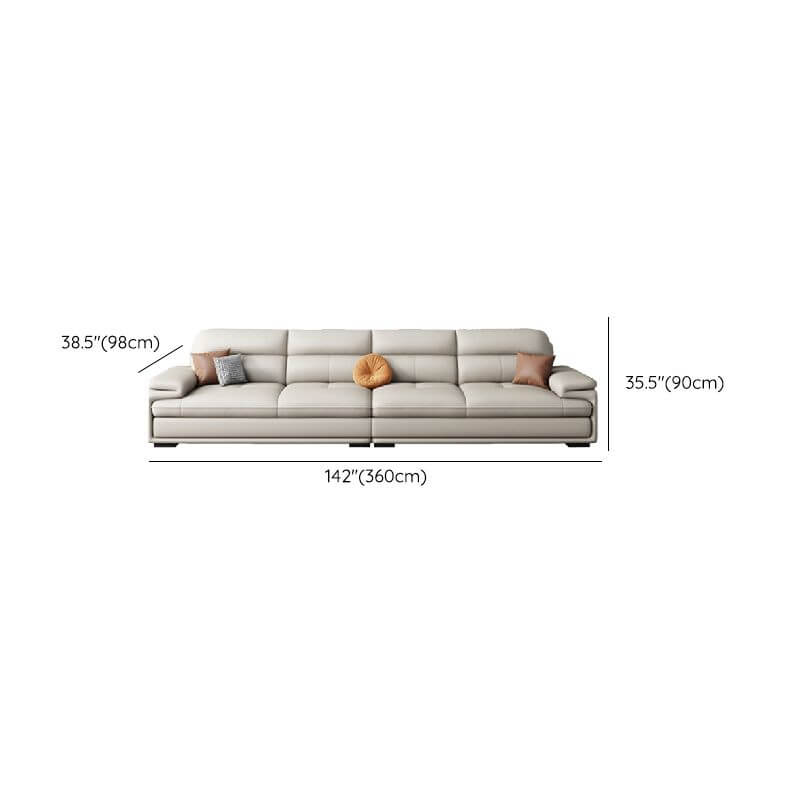 Straight L-Shape sofa in a modern living room