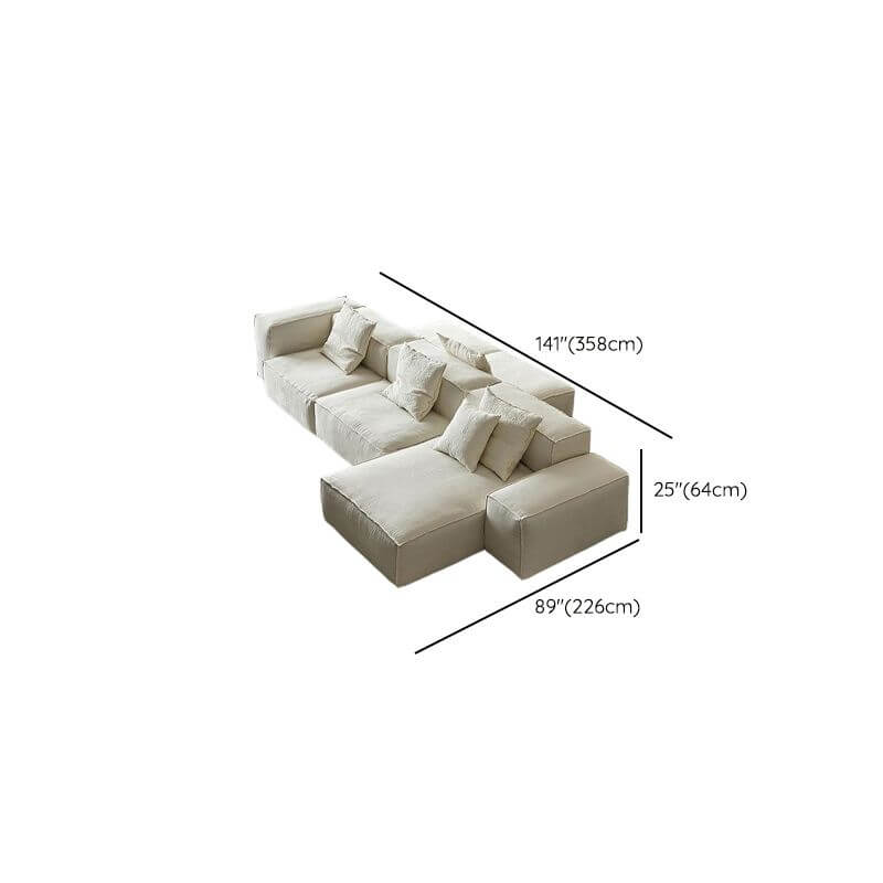 Versatile left side chaise sofa