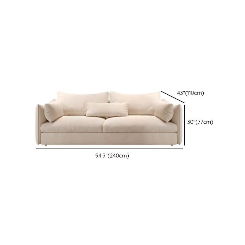 Reclining design of the Ink/White Sofa