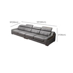 Modern sectional sofa with concealed support