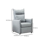 Close-up of adjustable footrest on recliner