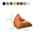 Cozy oversized bean bag chair in yellow