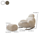 Elegant white rocking chair design