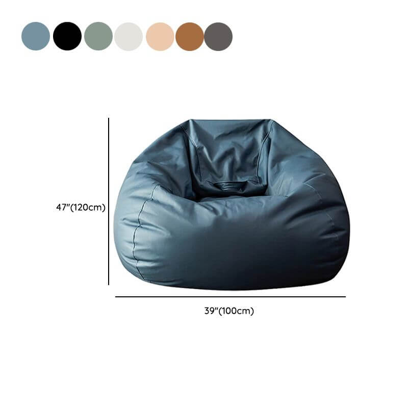 Stylish bean bag ottoman in modern interior