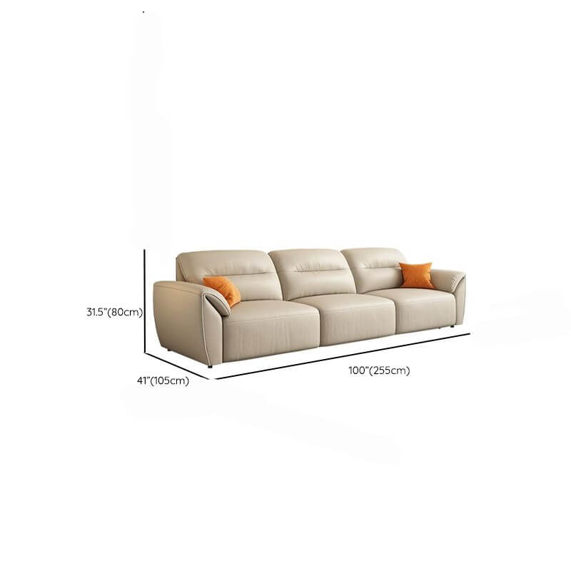 Tear Resistant Cream Sleeper Sofa