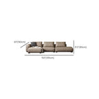 L-Shape Sofa Chaise in Grey