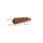 Ergonomic design of mocha sofa