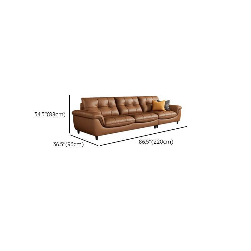 Inviting and cozy mocha single sofa