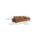 Tear Resistant Mocha Floor Sofa front view