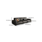 Contemporary Sofa in Midnight Black
