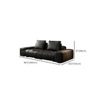 Tear Resistant Parlor Standard Sofa in Midnight Black