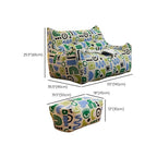 Stylish bean bag with ottoman