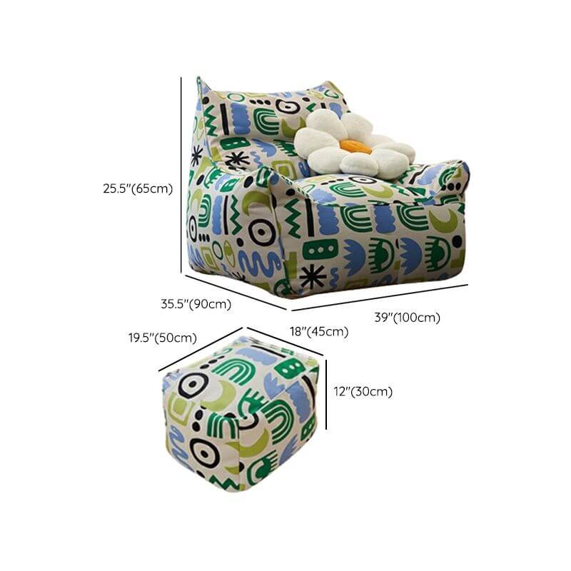 Seating for one with bean bag