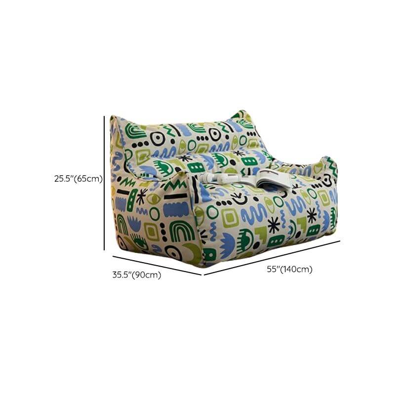 Flannel upholstery bean bag