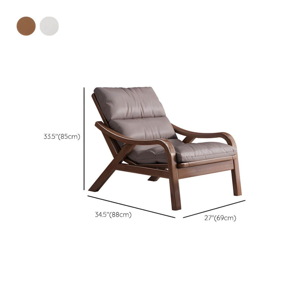 Cotton-filled back and seat of the recliner