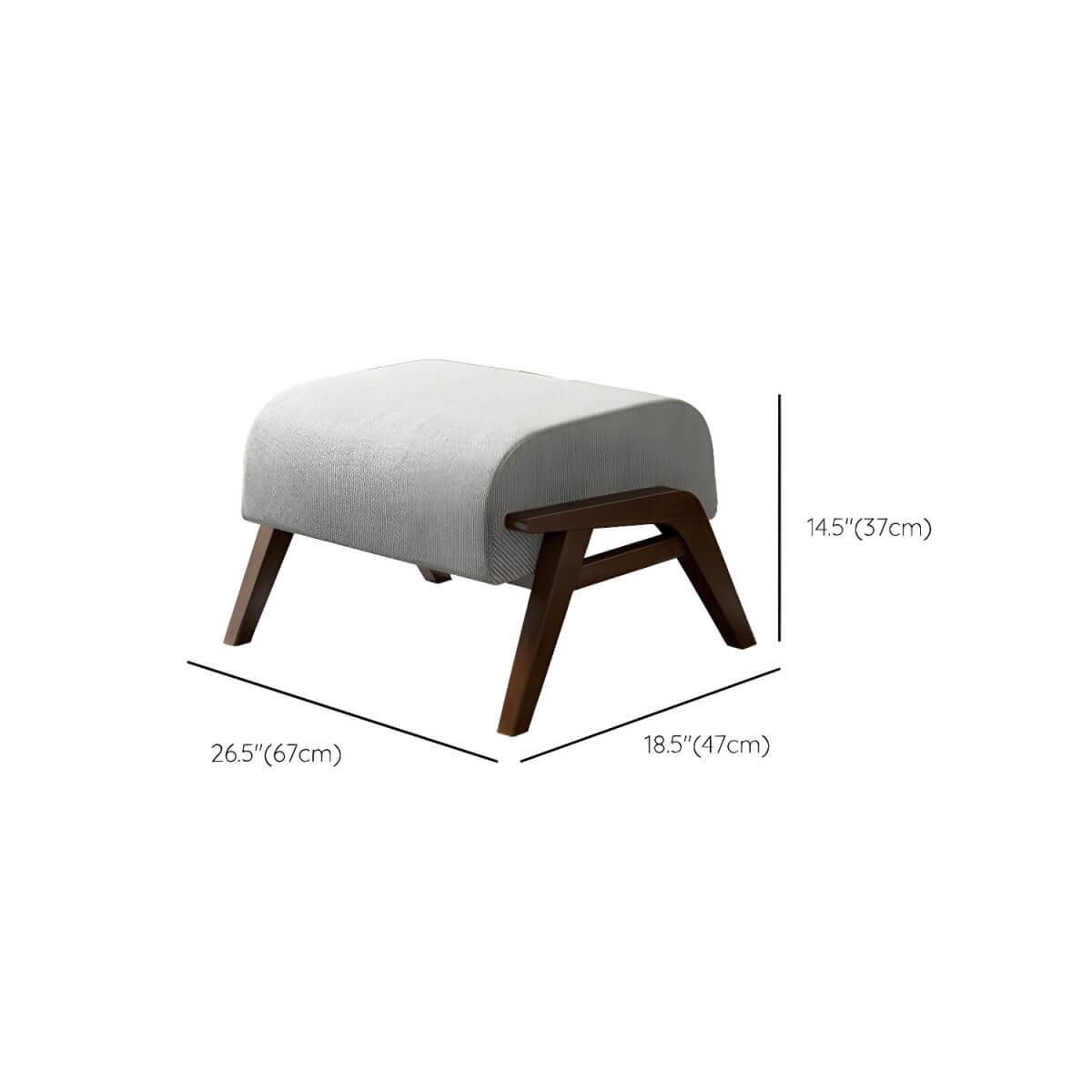 Side view of the small size recliner