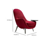 Trendy Carmine Lounge Chair from a side view