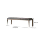Dove Grey Modern Bench