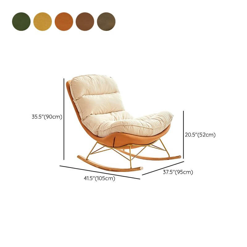 Modern spindle back rocking chair