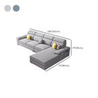 Flared arm design sofa
