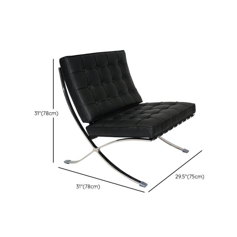 Chic Midnight Black Lounge Chair in home setting