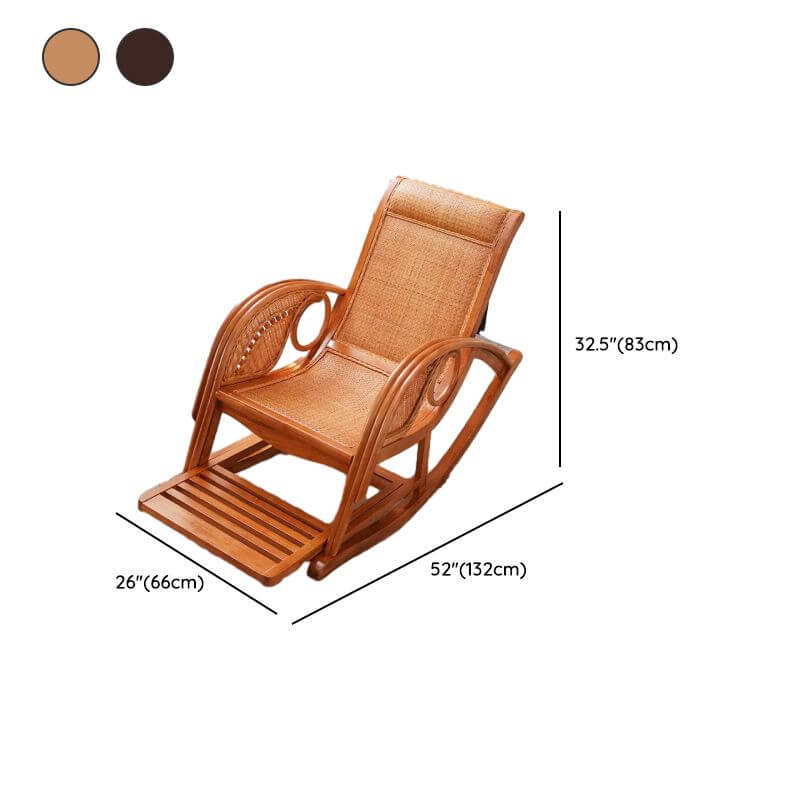 Cushioned Upholstery on Modern Rocking Chair