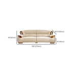 Beige sofa with scratch-resistant fabric