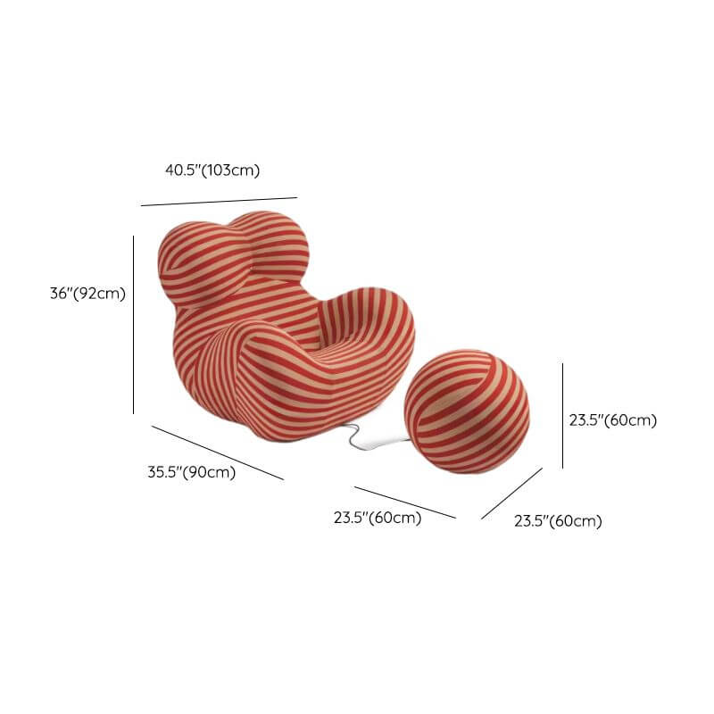 Comfortable arm chair with plush cushion