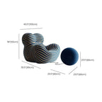 Armchair and ottoman set in stylish interior